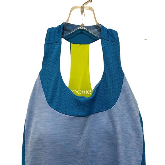 Moxie Cycling T Back Tank Top Azure Blue Size Small - Picture 5 of 8